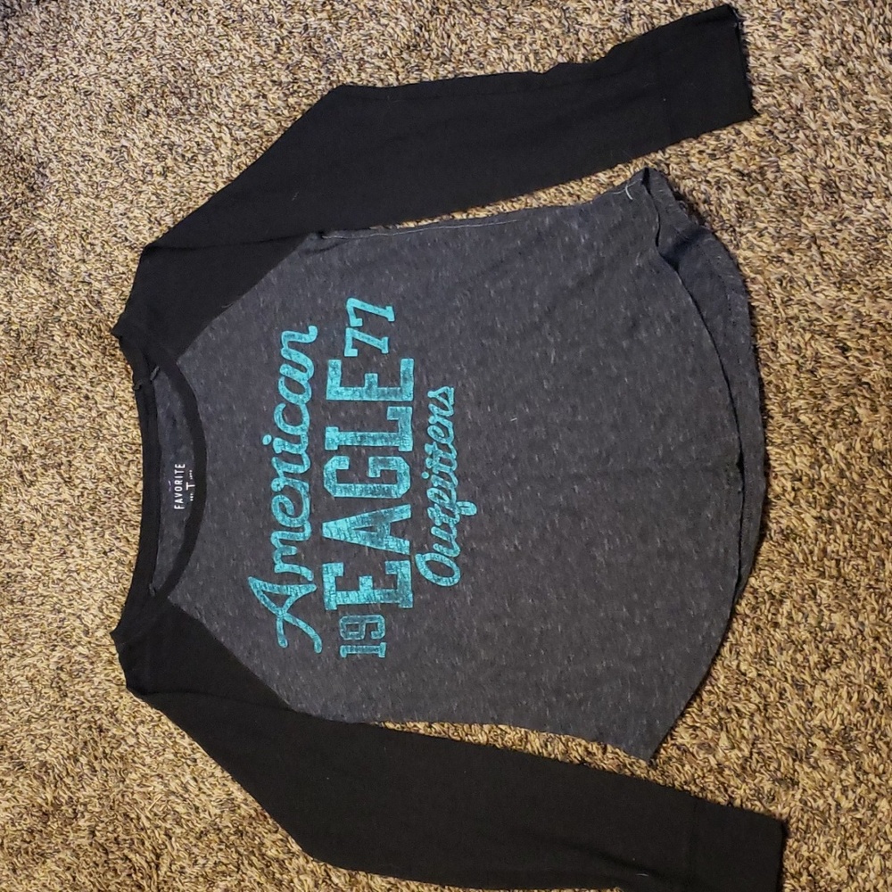 American Eagle long sleeve jersey tee